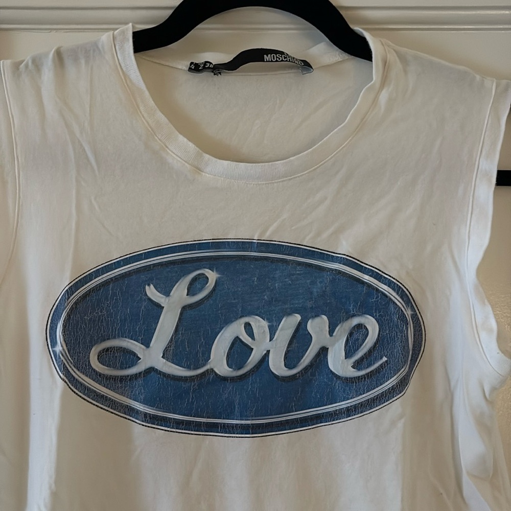 Love Moschino ‘LOVE’ sleeveless tank